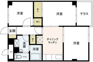 アンソレイエ松戸の物件間取画像